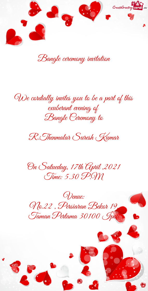 We cordially invites you to be a part of this exuberant evening of