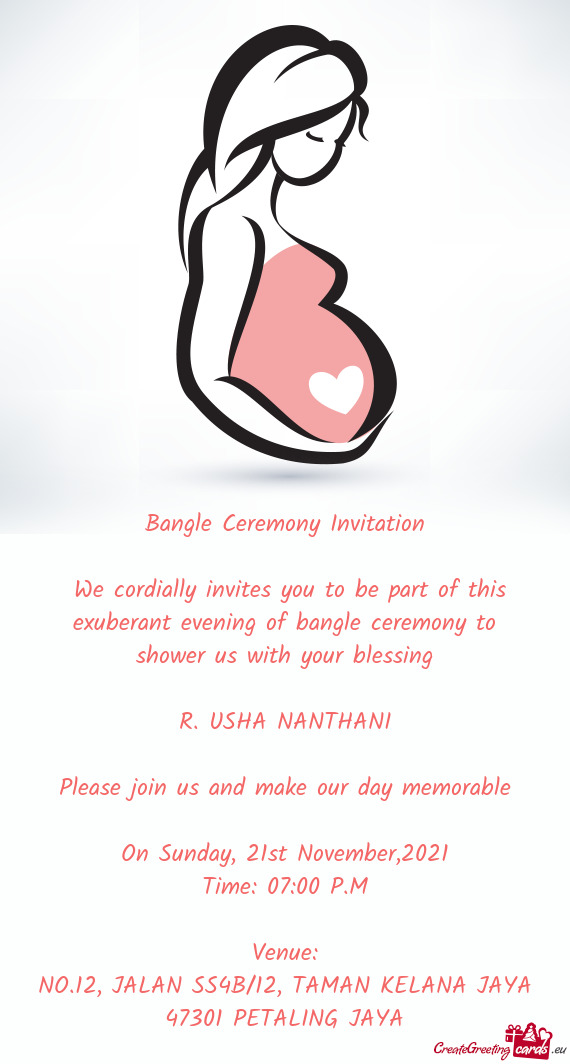 We cordially invites you to be part of this