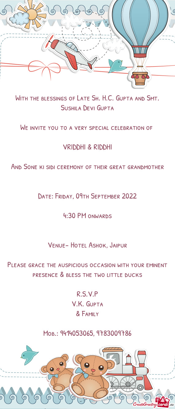 We invite you to a very special celebration of