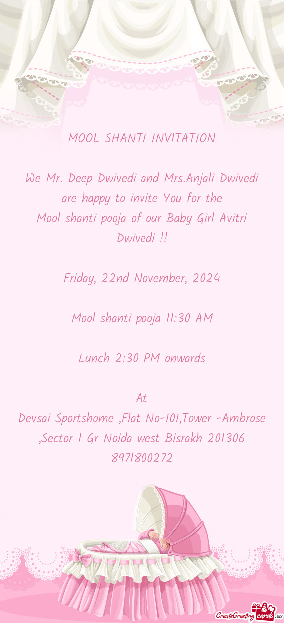 We Mr. Deep Dwivedi and Mrs.Anjali Dwivedi