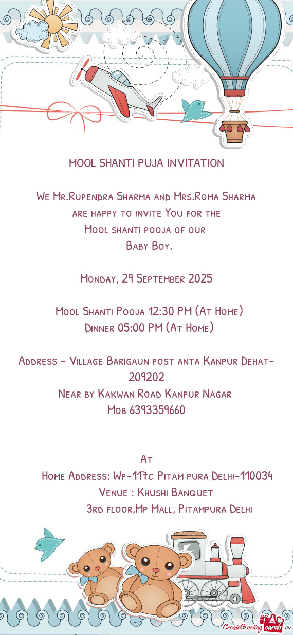 We Mr.Rupendra Sharma and Mrs.Roma Sharma