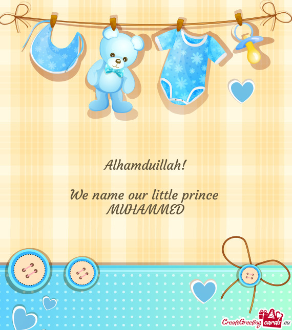 We name our little prince