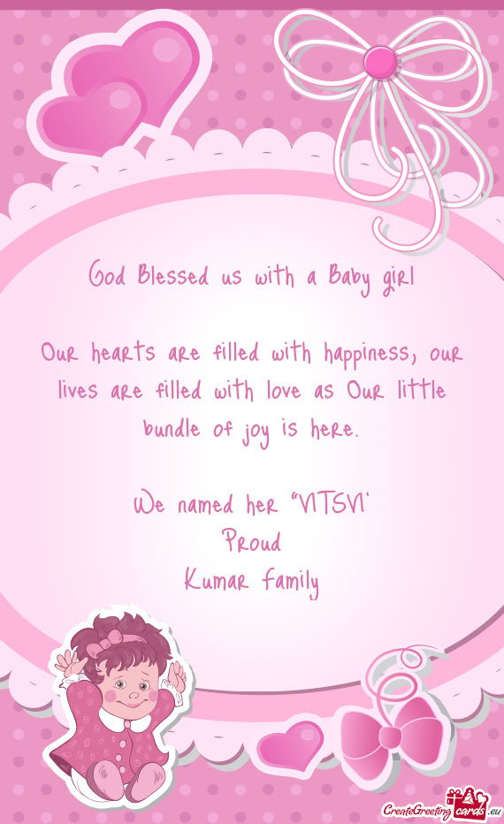 We named her “VITSVI”