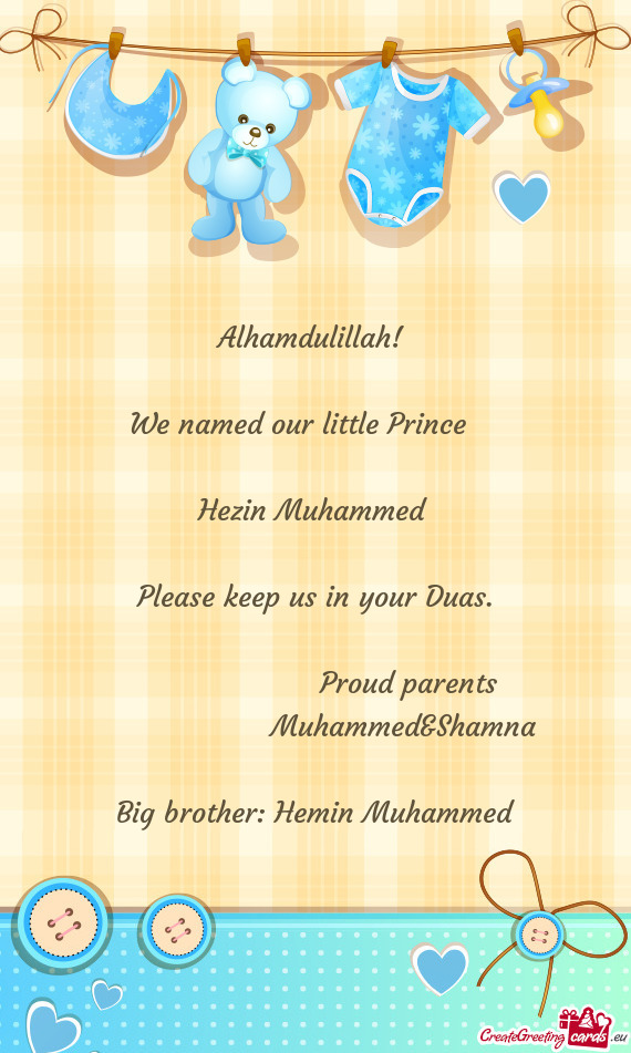 We named our little Prince 🫅