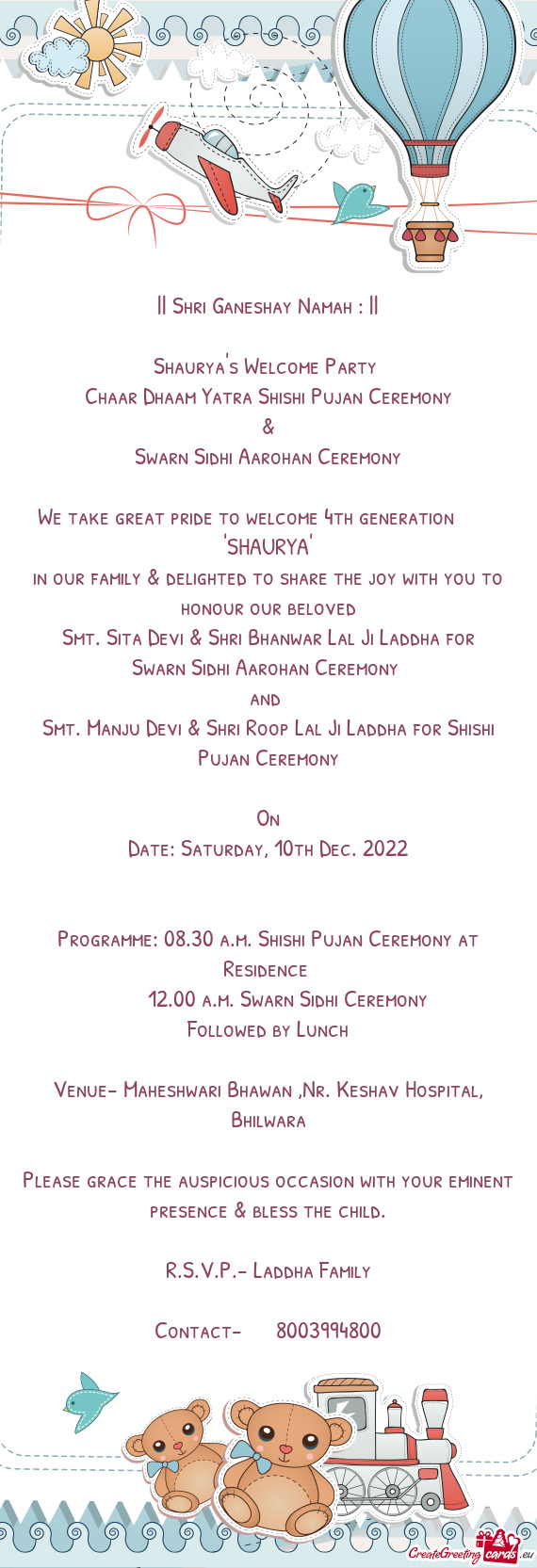 We take great pride to welcome 4th generation   "SHAURYA"