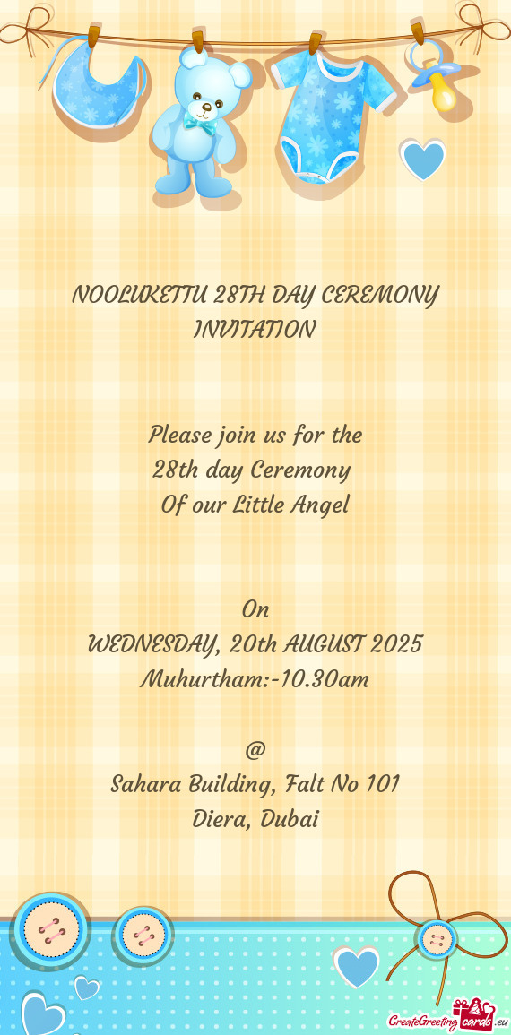 WEDNESDAY, 20th AUGUST 2025