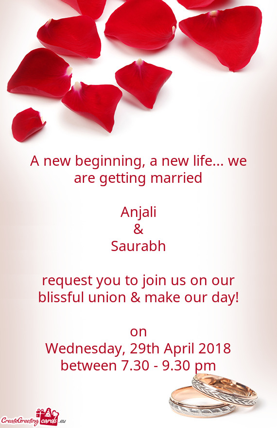 Wednesday, 29th April 2018 between 7.30 - 9.30 pm