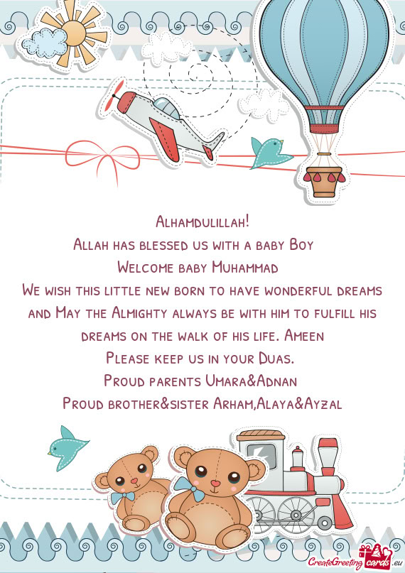 Welcome baby Muhammad 🥰