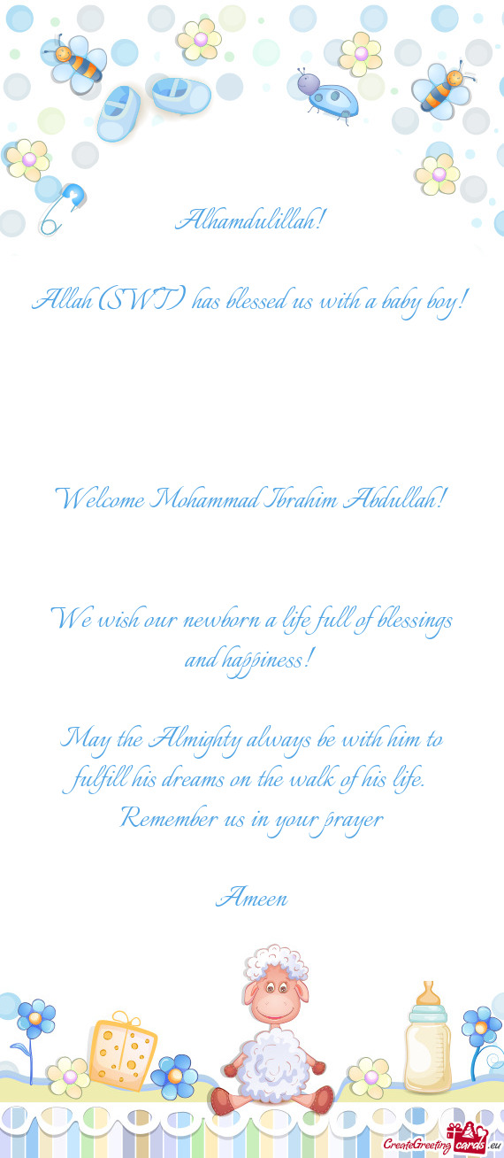 Welcome Mohammad Ibrahim Abdullah