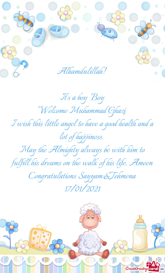 Welcome Muhammad Ghazi