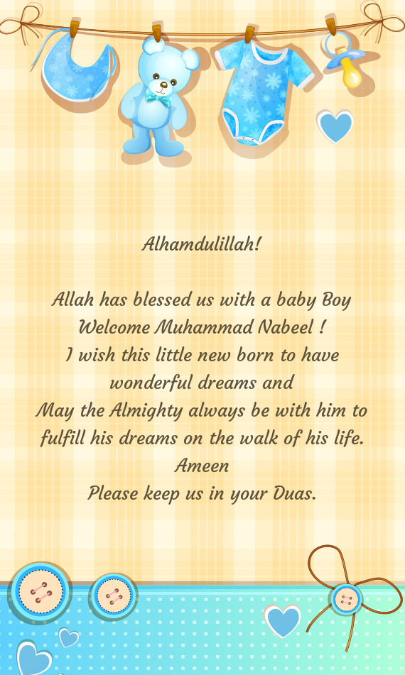 Welcome Muhammad Nabeel