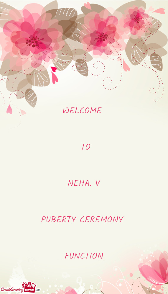 WELCOME  TO  NEHA
