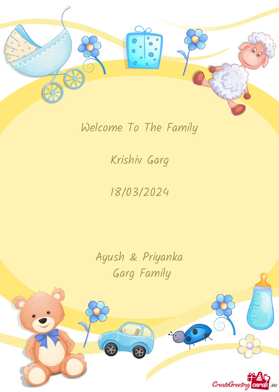 Welcome To The Family    Krishiv Garg    18/03/2024        Ayush & Priyanka