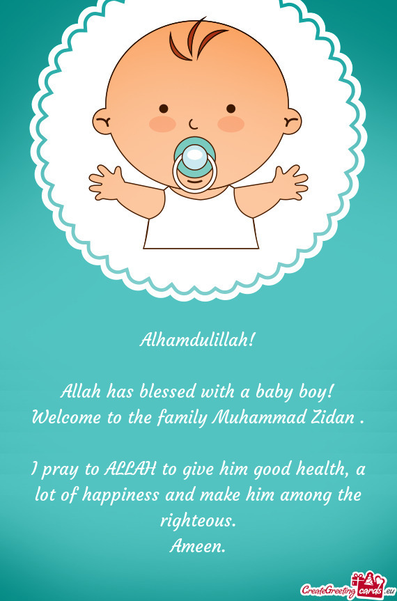Welcome to the family Muhammad Zidan