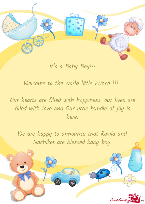 Welcome to the world little Prince