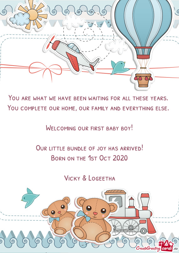 Welcoming our first baby boy
