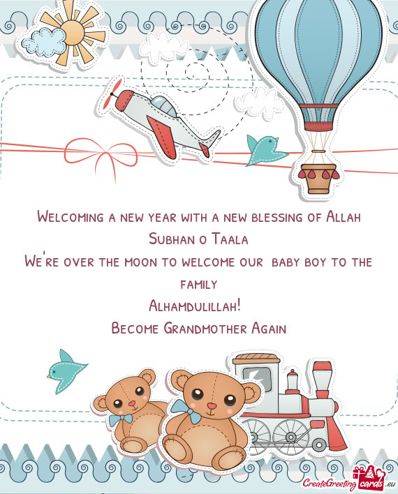 We're over the moon to welcome our baby boy to the family