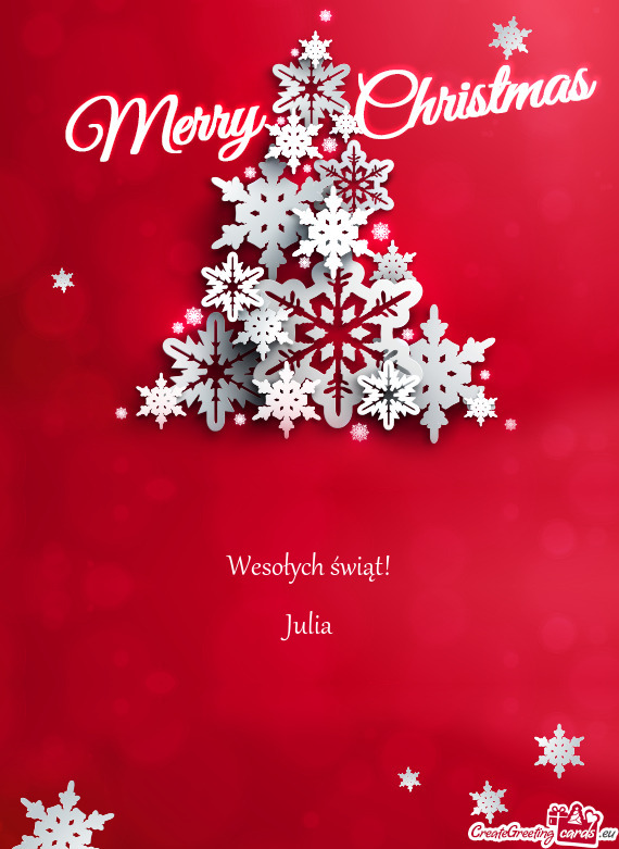 Wesołych świąt!
 
 Julia
