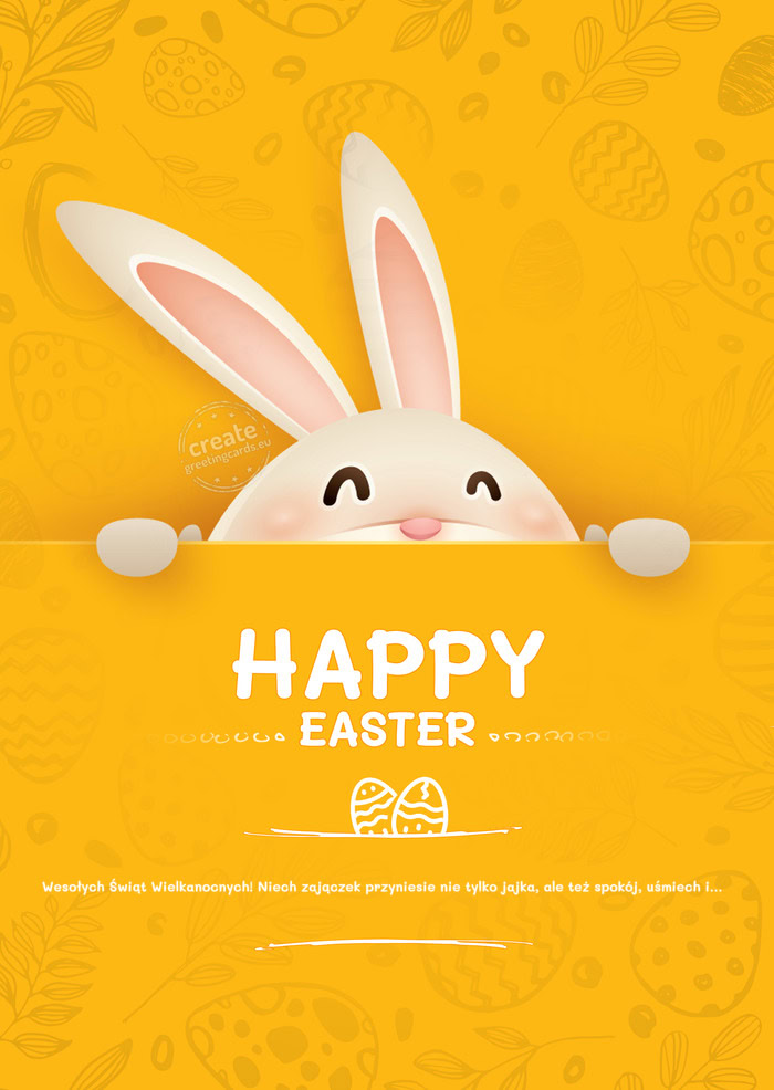 Wesołych Świąt Wielkanocnych! Niech zajączek przyniesie nie tylko jajka, ale też spokój, uśmi