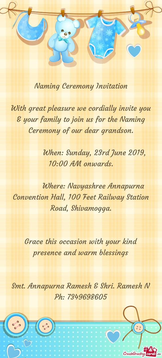 Where: Navyashree Annapurna Convention Hall, 100 Feet Railway Station Road, Shivamogga