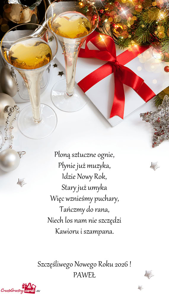 Więc wznieśmy puchary