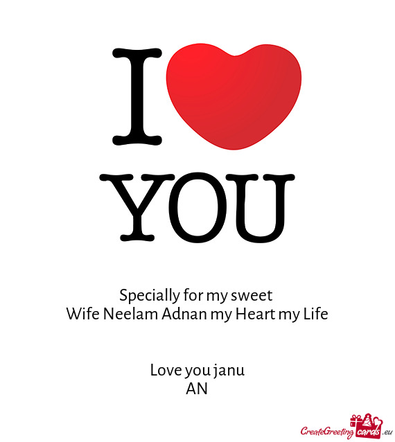 Wife Neelam Adnan my Heart my Life