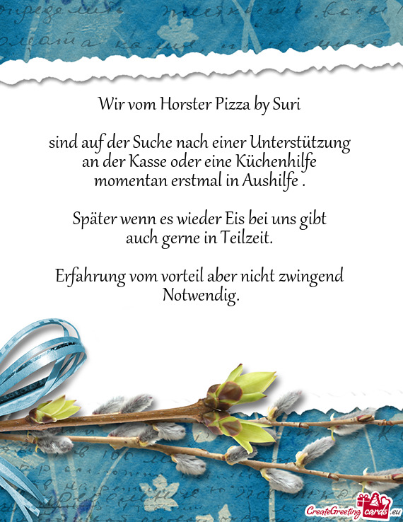 Wir vom Horster Pizza by Suri