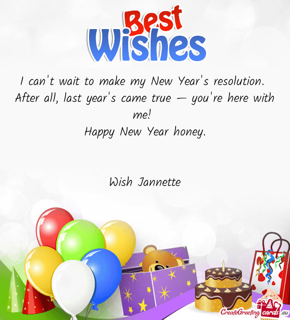 Wish Jannette