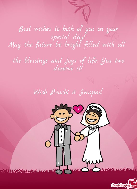 Wish Prachi & Swapnil