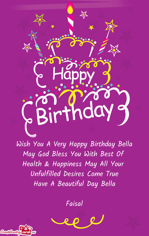Wish You A Very Happy Birthday Bella