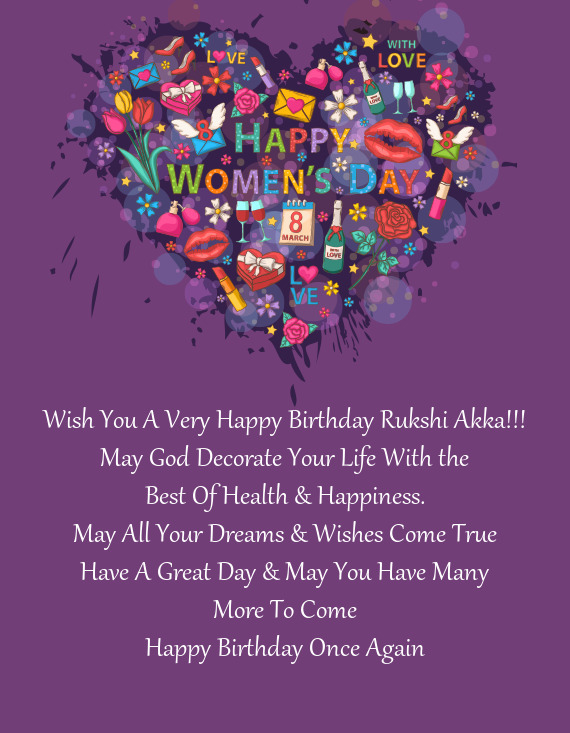 Wish You A Very Happy Birthday Rukshi Akka