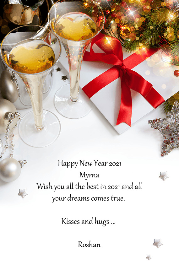 Wish you all the best in 2021 and all your dreams comes true