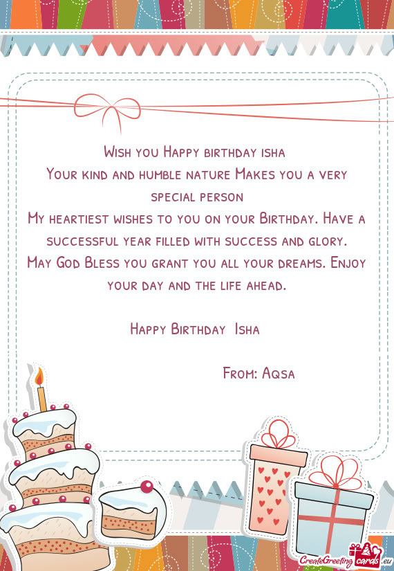 Wish you Happy birthday isha🎀