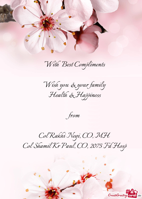 Wish you & your family