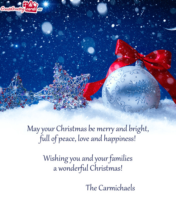 Wishing you and your families