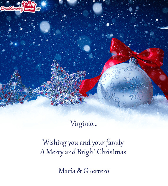 Wishing you and your family