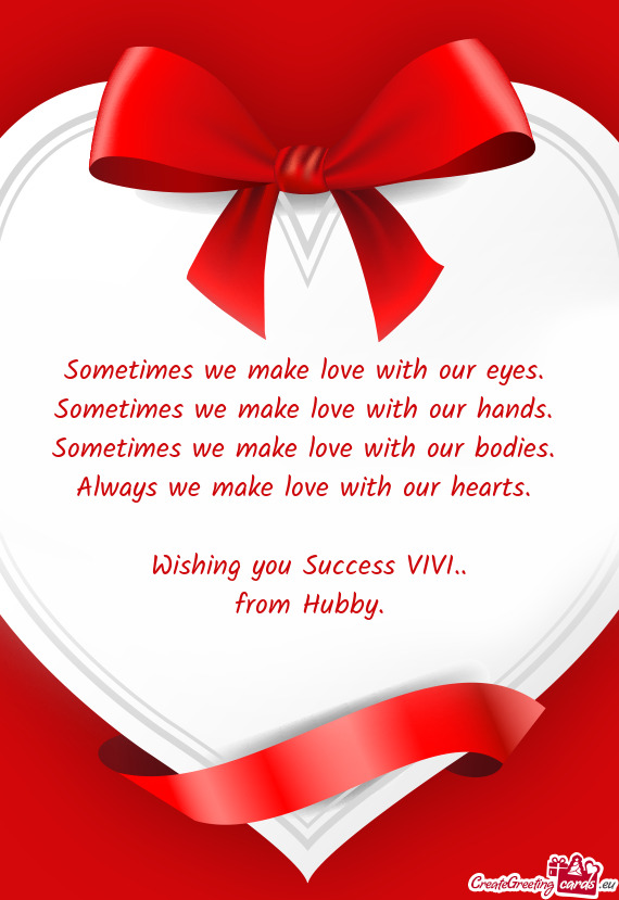 Wishing you Success VIVI