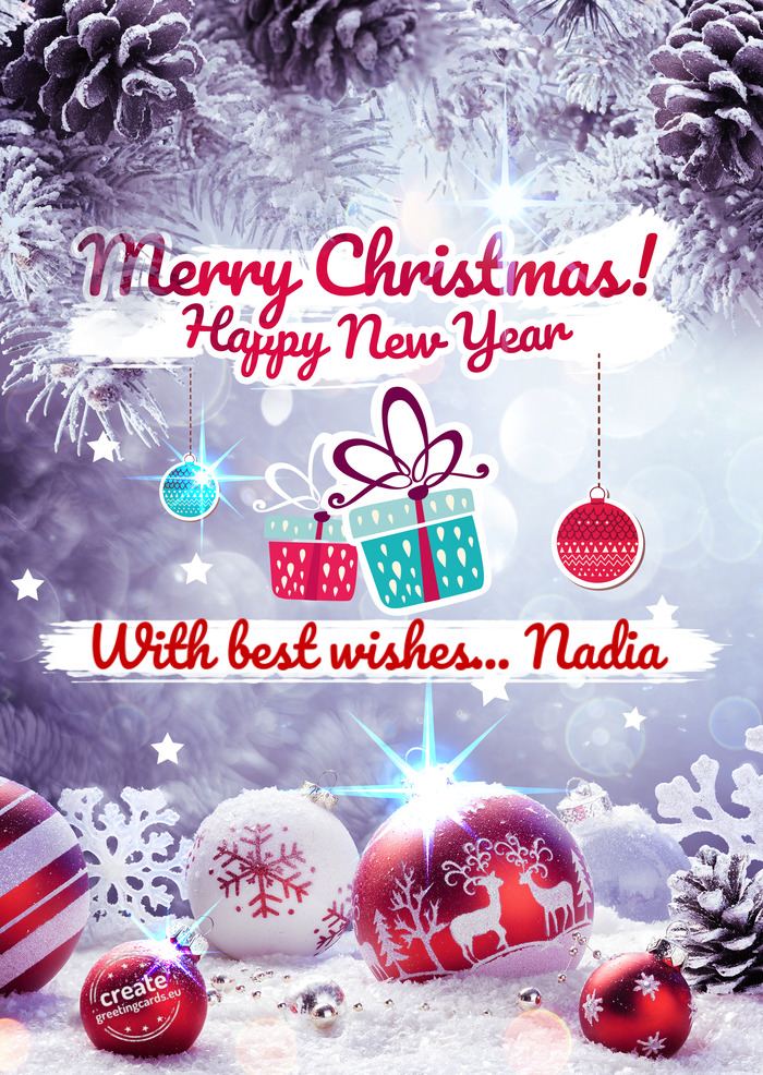 With best wishes... Nadia