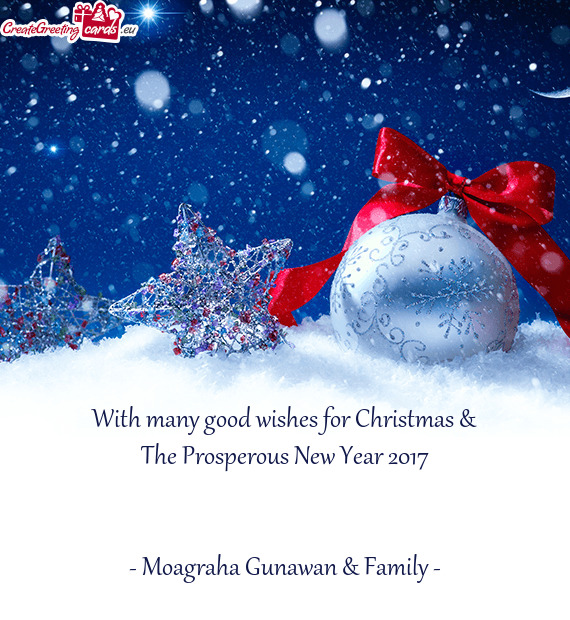 With many good wishes for Christmas &