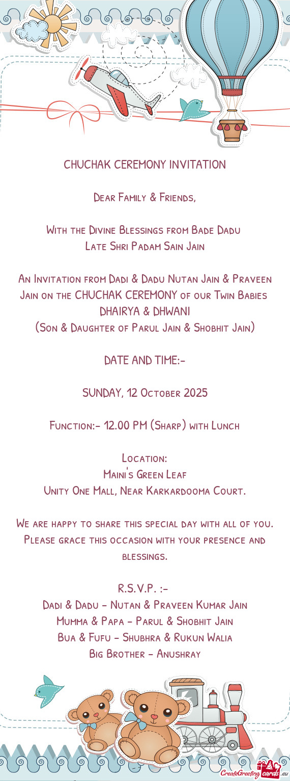 With the Divine Blessings from Bade Dadu