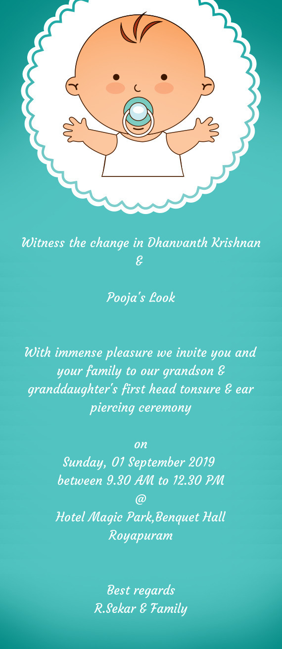 Witness the change in Dhanvanth Krishnan &