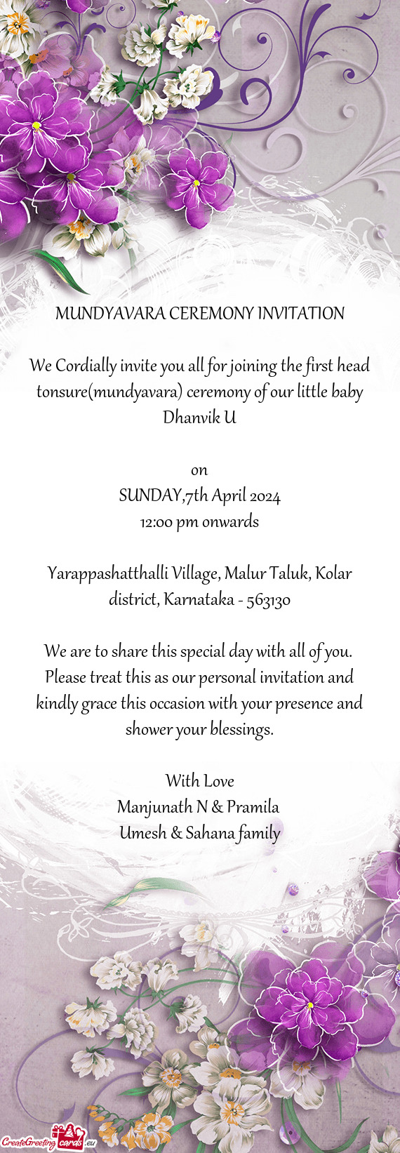 Yarappashatthalli Village, Malur Taluk, Kolar district, Karnataka - 563130