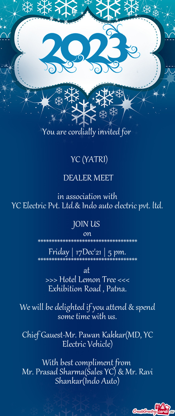 YC Electric Pvt. Ltd.& Indo auto electric pvt. ltd