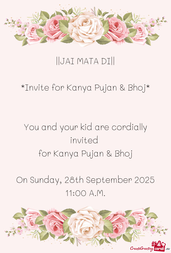 You and your kid are cordially invited