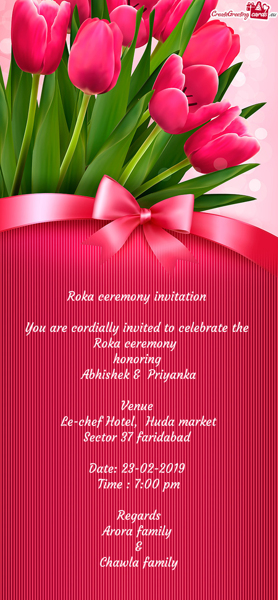 You are cordially invited to celebrate the