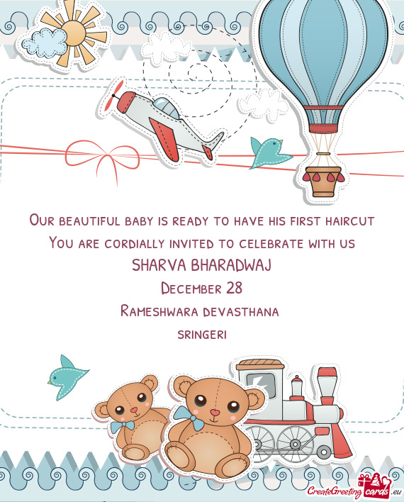 You are cordially invited to celebrate with us