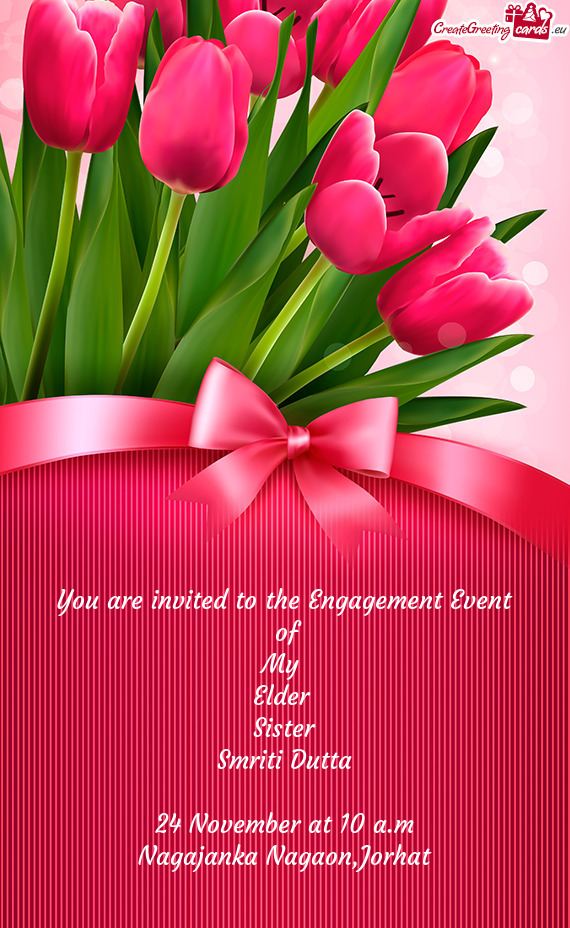 You are invited to the Engagement Event