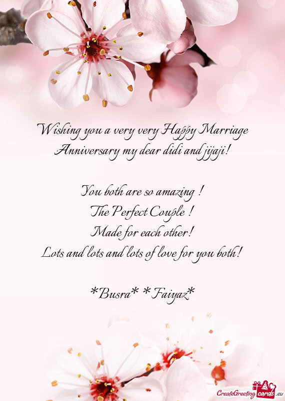 You both are so amazing