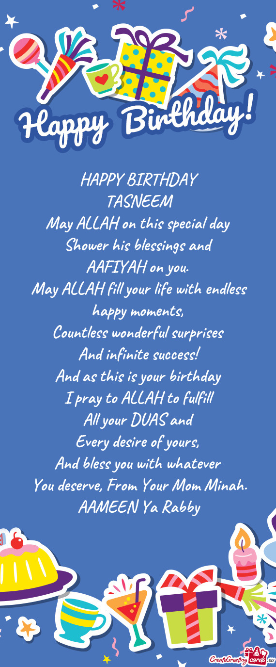 You deserve, From Your Mom Minah