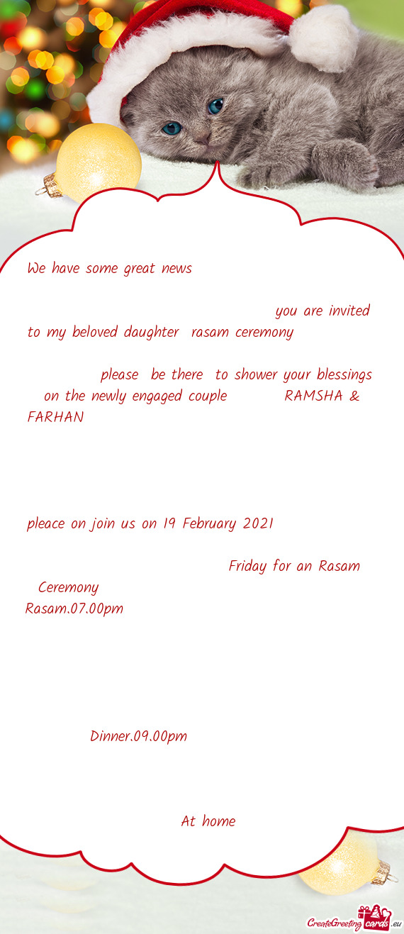 Your blessings on the newly engaged couple   RAMSHA & FARHAN